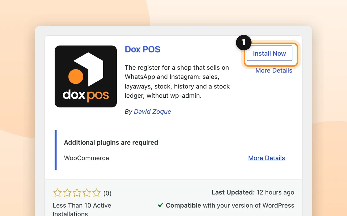 Install Dox POS and open the register