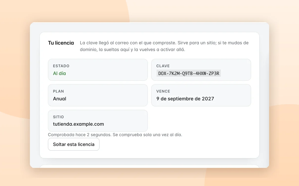 Activar la licencia de Dox POS Pro