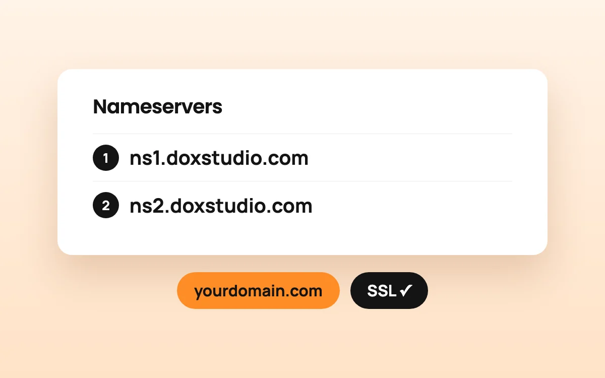 Point your domain to your Dox Studio hosting