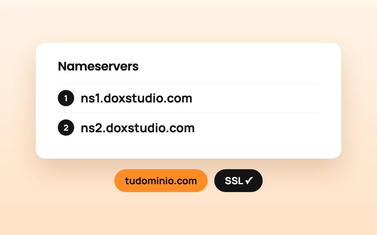 Apuntar tu dominio a tu hosting de Dox Studio